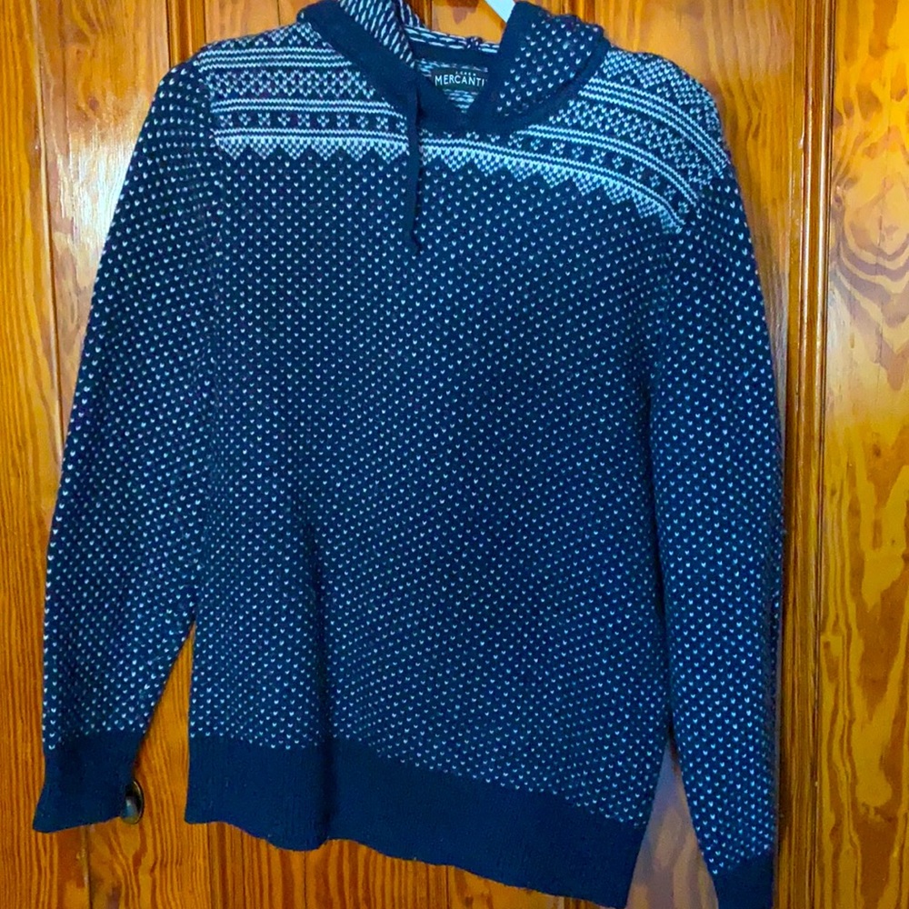 Men’s J. Crew Blue Sweater Hoodie